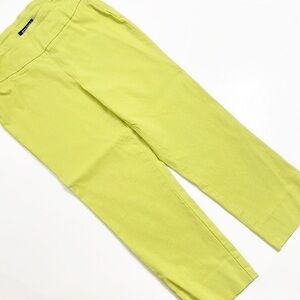 Roz & Ali lime green cropped ankle pants